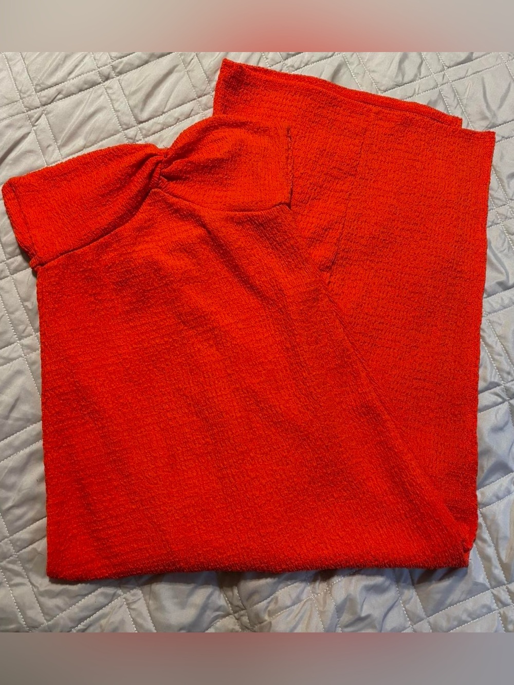 Orange maxi dress